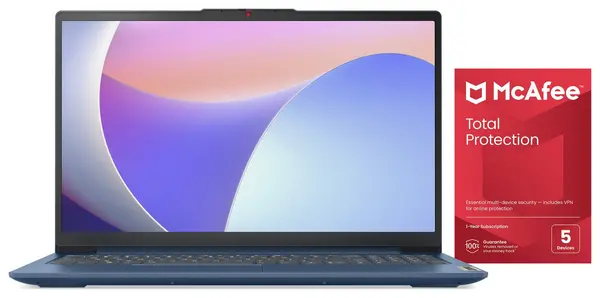 Image of Lenovo IdeaPad Slim 3 15" i5 8GB 512GB Laptop Bundle - Blue