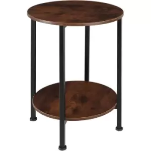 Image of Tectake - Bedside table Ballina - lamp table, side table, bed side cabinet - industrial dark - industrial dark