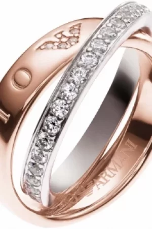 Image of Emporio Armani EG3123221505 Pure Eagle Circles Ring