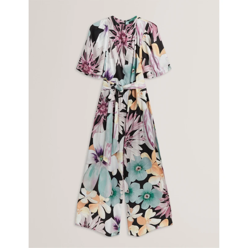 Image of Ted Baker Womens Wide Leg Jumpsuit Black female 8 (XS)