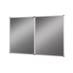 Image of Felt Tamperproof Noticeboard 1200x1800mm Grey