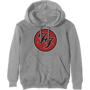 Image of Foo Fighters - FF Logo Unisex Large Hoodie - Grey