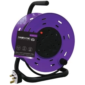 Image of Daewoo 4 Gang 25m Cable Reel