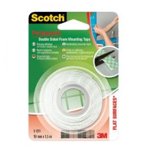 Image of Scotch Mounting Tape Double Sided 19mm x 1.5 m White