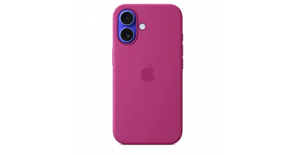 Image of Apple Silicone Case with MagSafe for iPhone 16 - Fuchsia