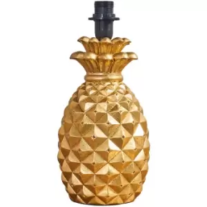 Image of Contemporary Pineapple Design Table Lamp Base In a Gold Effect Finish