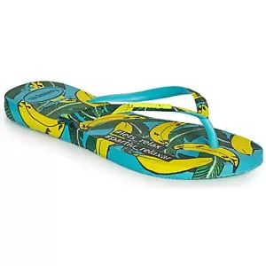 Image of Havaianas SLIM SUMMER womens Flip flops / Sandals (Shoes) in Blue / 3,4 / 5,39 / 40,7.5,1 / 2 kid