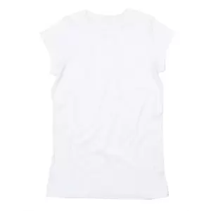 Image of Mantis Womens/Ladies Roll Sleeve Tee (S) (White)