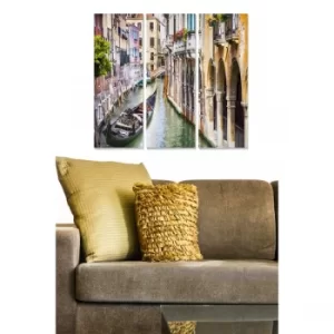 Image of MDF258982517 Multicolor Decorative MDF Painting (3 Pieces)