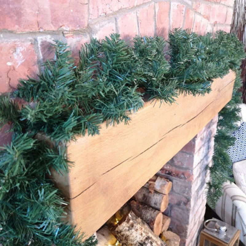 Image of Samuel Alexander 270Cm (9ft) X 25Cm Plain Green Imperial Pine Christmas Garland Decoration