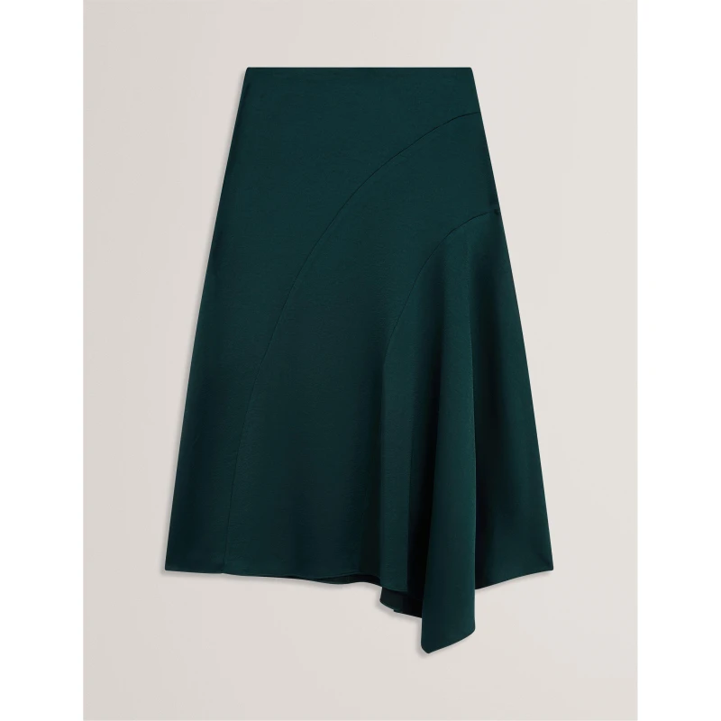 Image of Ted Baker Womens Midi Skirt Dk-Green female 8 (XS)
