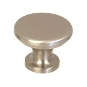 Image of BQ Satin Nickel effect Round Internal Knob Cabinet knob D37.1 mm
