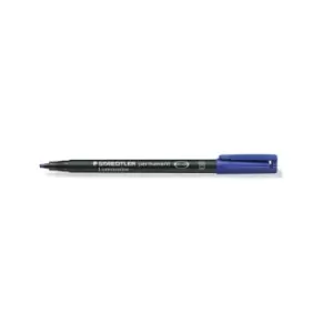 Image of Staedtler 314 Lumocolor Permanent Pen 2.5MM Broad Tip - Blue (Pack-10)