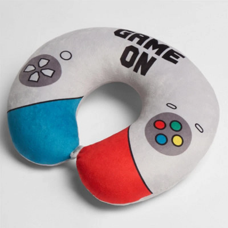 Image of OHS OHS Neck Pillow Travel Support U Shape Soft Head Rest Cushion in Light Grey Light Grey One Size Unisex 5027434208494