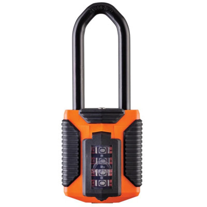 Image of Squire 50Mm All Weather Padlock Four Wheel Combination Extra Long Shackle, Orange CP50/ATLO/2.5