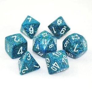 Image of Chessex Speckled Poly 7 Dice Set: Sea