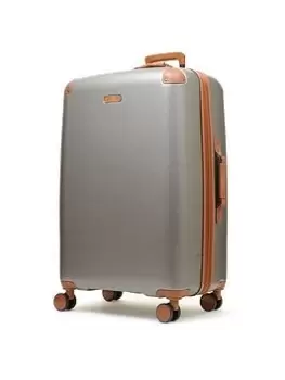 Image of Rock Luggage Carnaby UYG83 8 Wheel Hardshell Large Platinum Grey Suitcase