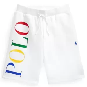 Image of Polo Ralph Lauren Junior Multi Logo Shorts - White