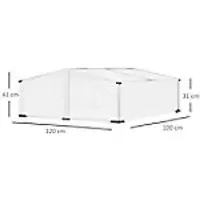 Image of OutSunny Gazebo Grey