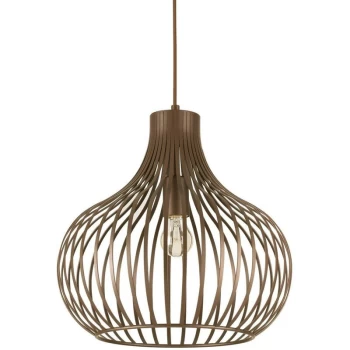 Image of Ideal Lux Onion - 1 Light Ceiling Pendant Brown