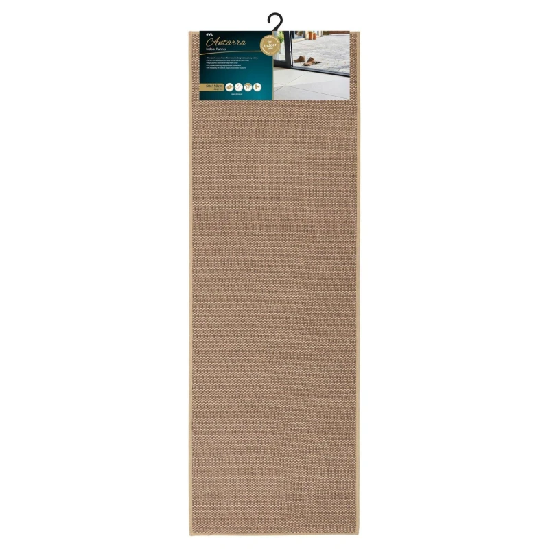 Image of JVL JVL Antarra Machine Washable Entrance Runner Runners 50x150cm Beige 72511804000