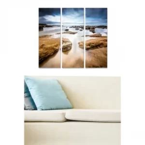 Image of MDF2444040 Multicolor Decorative MDF Painting (3 Pieces)