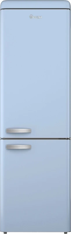 Image of Swan Retro SR11020BLNE 189cm 70/30 Fridge Freezer - Blue - E Rated