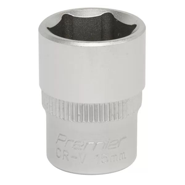 Image of Genuine SEALEY S3815 WallDrive® Socket 15mm 3/8Sq Drive