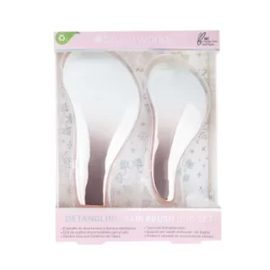 Image of Brush Works Detangling Hair Brush Duo Set