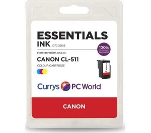 Image of Essentials C511 Tri Colour Canon Ink Cartridge