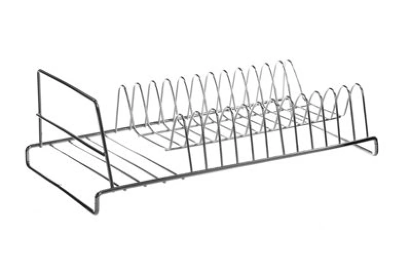 Image of Interiors by Premier Chrome Rectangular Dish Rack Silver