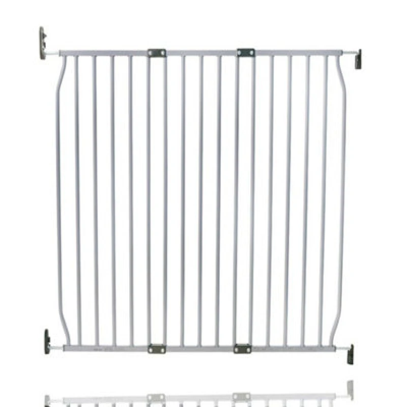 Image of Safetots Eco Screw Fit Baby Gate, Grey, 100Cm - 110Cm, Stair Gate For Toddler And Baby, Screw Fit Safety Barrier