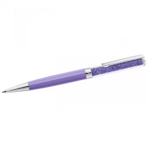 Image of Ladies Swarovski Stainless Steel Crystalline Purple Pen