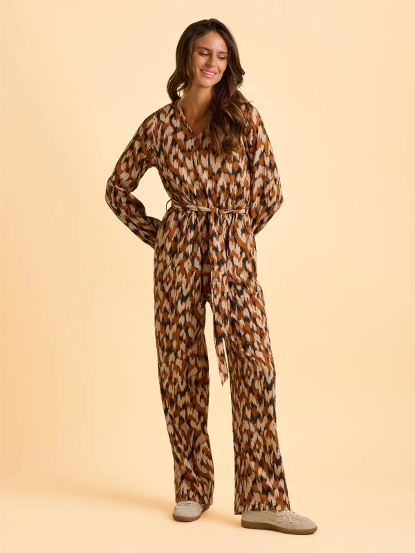 Image of Brakeburn Selenna Jumpsuit Jumpsuits UK 08 Brown 33562505000