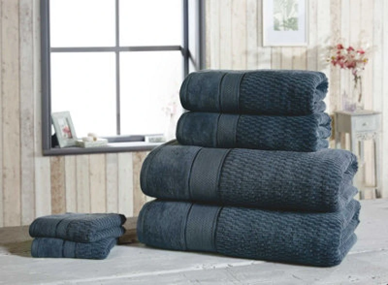 Image of Rapport Home Royal Velvet Pure Cotton Face Towel Denim
