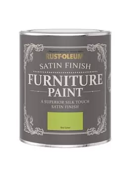 Image of Rust-Oleum Satin Finish Furniture Paint In Key Lime - 750 Ml Tin