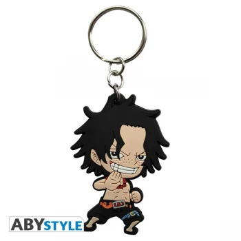 Image of One Piece - Ace PVC Keyring