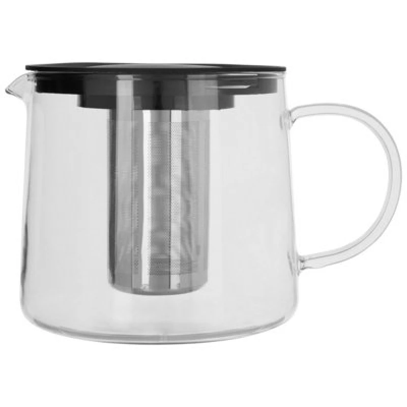 Image of Premier Housewares 1200ml Heat Resistant Glass Teapot Silver