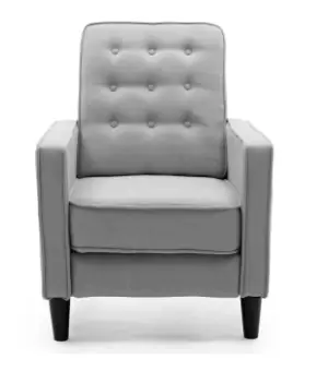 Image of Kenton Linen recliner chair - grey