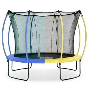 Image of Plum 10ft Colours Springsafe Trampoline and Enclosure