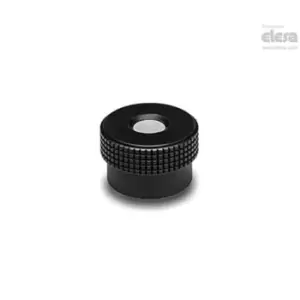 Image of ELESA Knurled control knob-MBR.40 B-6+C-C5 Blue