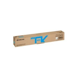 Image of Kyocera TK8115C Cyan Laser Toner Ink Cartridge