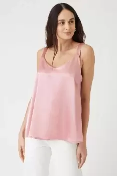 Image of Satin V Neck Cami Top