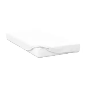 Image of Belledorm Jersey Cotton Deep Fitted Sheet (Superking) (White)