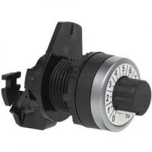 Image of Potentiometer actuator Front ring PVC chrome plated Black Chrome