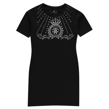 Image of Firetrap Bodycon Dress Junior Girls - Black Embellish