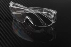 Image of Safety Glasses, Clear Lens, Clear Frame, Scratch-resistant