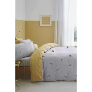 Image of Catherine Lansfield Sweet as Can Bee Reversible Duvet Set