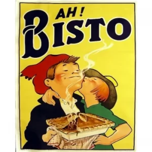 Image of Vintage Metal Sign Retro Advertising Ah Bisto