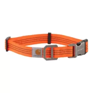 Image of Carhartt Tradesman Durable High Vis Dog Collar Large - 2.54cm Wide, Adjustable Length 45.7-66cm